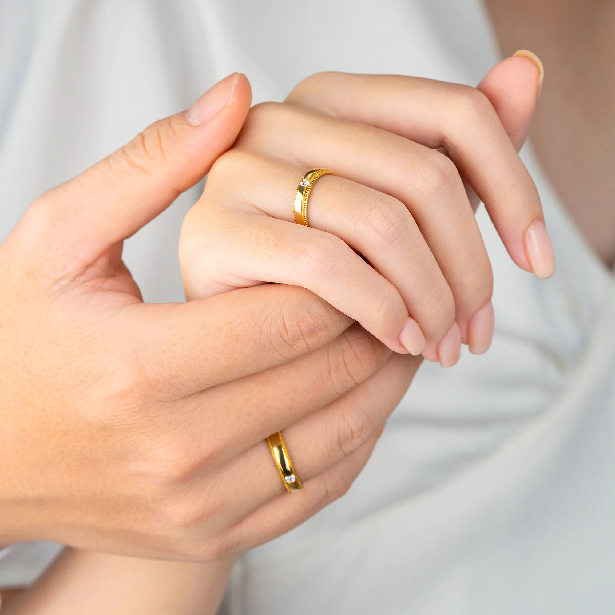 Diamond Wedding Band Set NCC3004 6